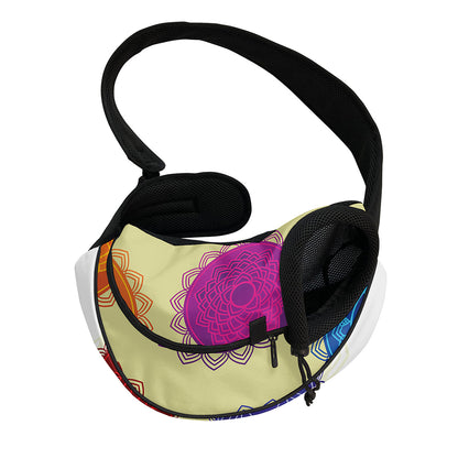 Colorful Seven Chakras Print Pet Sling Carrier