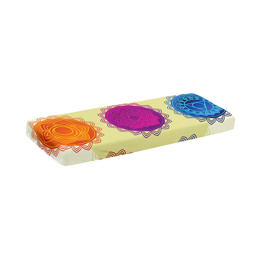 Colorful Seven Chakras Print Piano Keyboard Cover