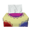 Colorful Seven Chakras Print Rectangle Tissue Box Cover