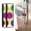 Colorful Seven Chakras Print Refrigerator Handle Covers