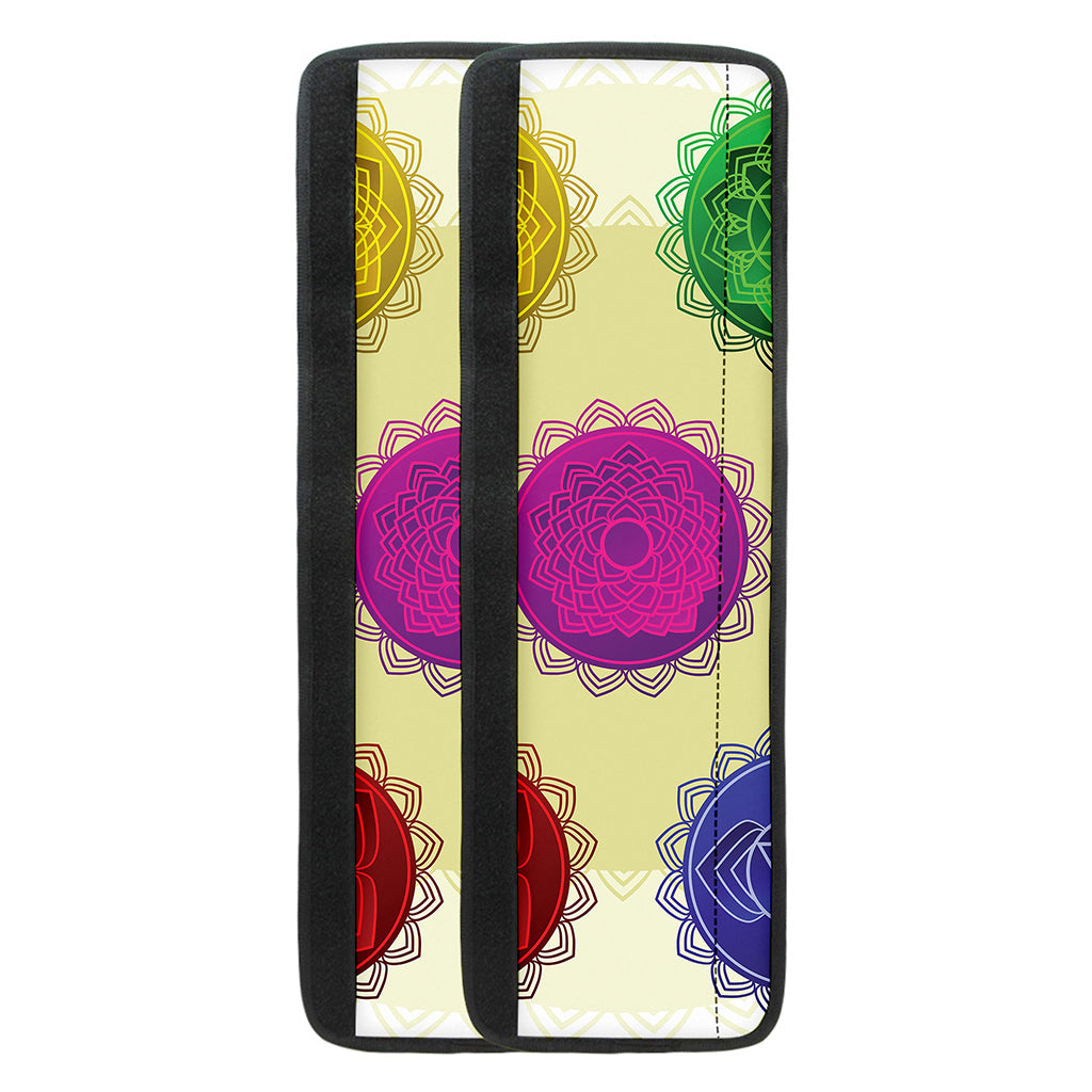 Colorful Seven Chakras Print Refrigerator Handle Covers