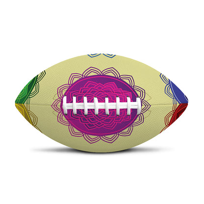Colorful Seven Chakras Print Rugby Ball