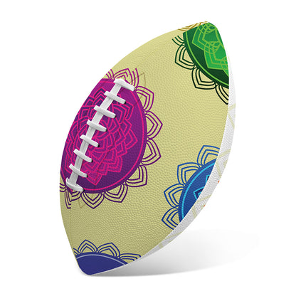 Colorful Seven Chakras Print Rugby Ball