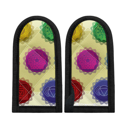 Colorful Seven Chakras Print Skillet Handle Cover