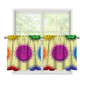 Colorful Seven Chakras Print Tier Curtains