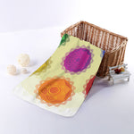Colorful Seven Chakras Print Towel
