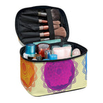 Colorful Seven Chakras Print Travel Makeup Bag