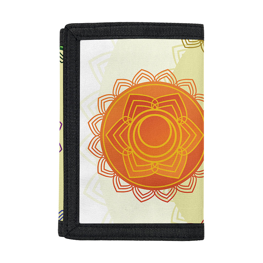 Colorful Seven Chakras Print Trifold Wallet