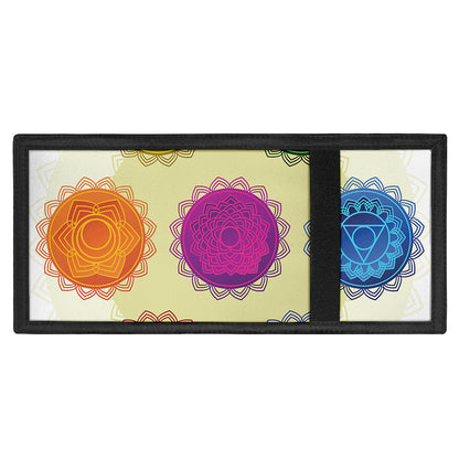 Colorful Seven Chakras Print Trifold Wallet