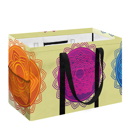 Colorful Seven Chakras Print Utility Tote Bag