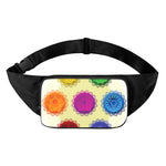 Colorful Seven Chakras Print Waist Bag