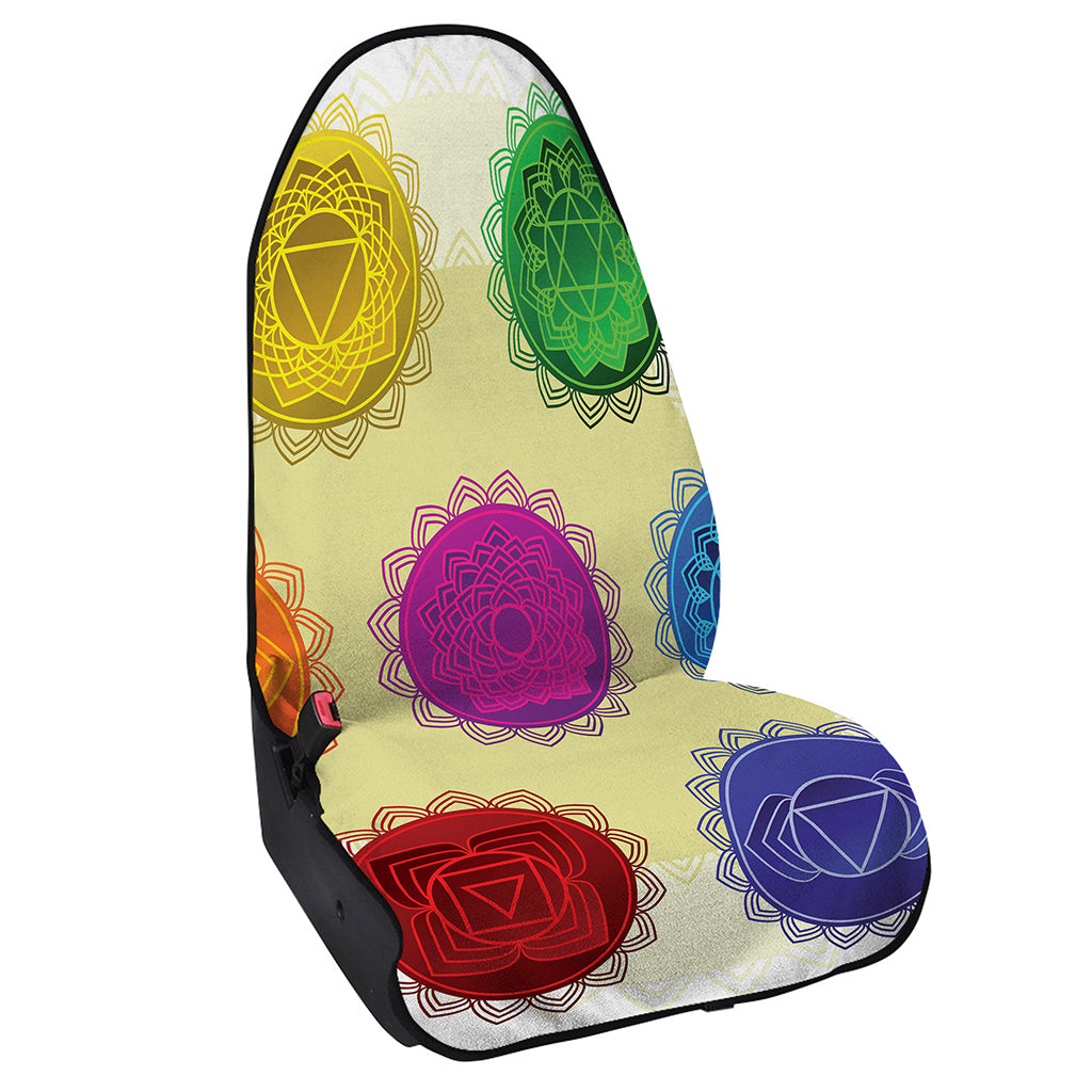Colorful Seven Chakras Print Waterproof Car Seat Cover