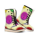 Colorful Seven Chakras Print Winter Boots