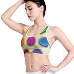Colorful Seven Chakras Print Women's Sports Bra