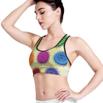 Colorful Seven Chakras Print Women's Sports Bra