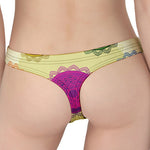 Colorful Seven Chakras Print Women's Thong