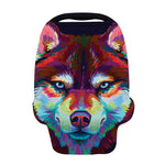 Colorful Siberian Husky Print Baby Seat Cover