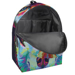 Colorful Siberian Husky Print Backpack