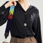 Colorful Siberian Husky Print Bag Strap