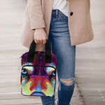 Colorful Siberian Husky Print Bible Tote Bag