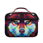 Colorful Siberian Husky Print Briefcase Bible Bag