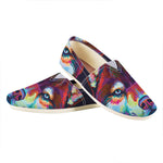 Colorful Siberian Husky Print Casual Shoes