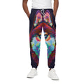 Colorful Siberian Husky Print Cotton Sweatpants