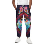 Colorful Siberian Husky Print Cotton Pants