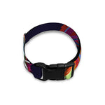 Colorful Siberian Husky Print Dog Collar