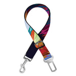 Colorful Siberian Husky Print Dog Seat Belt