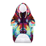 Colorful Siberian Husky Print Dog Zip Up Hoodie