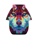 Colorful Siberian Husky Print Dog Zip Up Hoodie
