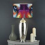 Colorful Siberian Husky Print Drum Lamp Shade