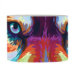Colorful Siberian Husky Print Drum Lamp Shade