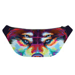 Colorful Siberian Husky Print Fanny Pack