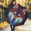 Colorful Siberian Husky Print Foldable Umbrella