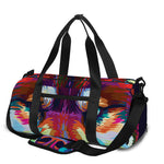 Colorful Siberian Husky Print Gym Bag