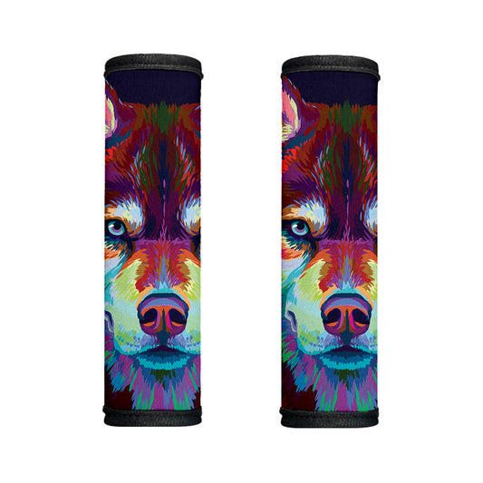 Colorful Siberian Husky Print Handle Covers