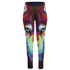 Colorful Siberian Husky Print High-Waisted Pocket Leggings