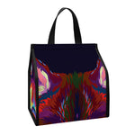 Colorful Siberian Husky Print Insulated Lunch Tote