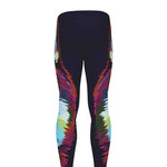 Colorful Siberian Husky Print Men's leggings