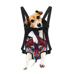 Colorful Siberian Husky Print Pet Carrier Backpack