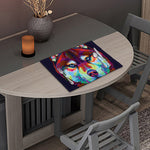 Colorful Siberian Husky Print Placemat