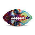 Colorful Siberian Husky Print Rugby Ball