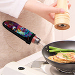 Colorful Siberian Husky Print Skillet Handle Cover