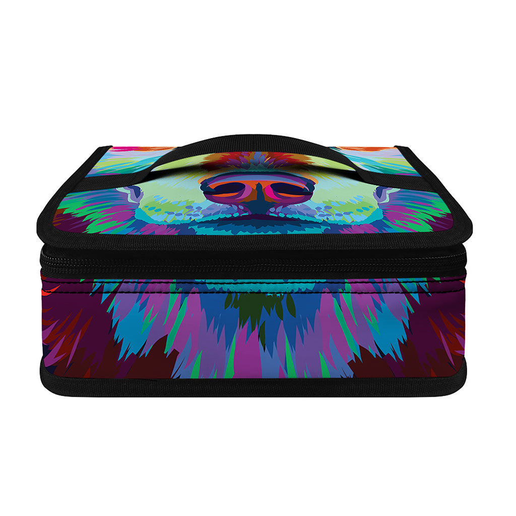Colorful Siberian Husky Print Small Lunch Bag
