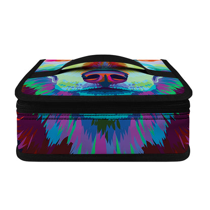 Colorful Siberian Husky Print Small Lunch Bag
