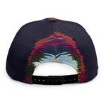 Colorful Siberian Husky Print Snapback Cap