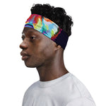 Colorful Siberian Husky Print Sports Headband