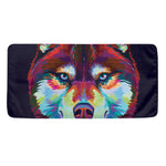 Colorful Siberian Husky Print Towel